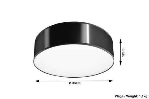 Plafon ARENA 35 Czarny sufit sufitowa lampa spot punkt Plafon ARENA 35 Czarny sufit sufitowa lampa spot punkt