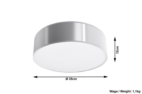 Plafon ARENA 35 Szary sufit sufitowa lampa spot punkt Plafon ARENA 35 Szary sufit sufitowa lampa spot punkt