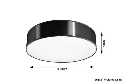 Plafon ARENA 45 Czarny sufit sufitowa lampa spot punkt Plafon ARENA 45 Czarny sufit sufitowa lampa spot punkt