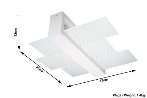 Plafon FENIKS 2 Biały sufit sufitowa lampa spot punkt Plafon FENIKS 2 Biały sufit sufitowa lampa spot punkt