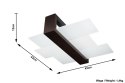 Plafon FENIKS 2 Wenge sufit sufitowa lampa spot punkt