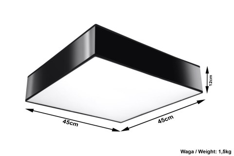 Plafon HORUS 45 Czarny sufit sufitowa lampa spot punkt Plafon HORUS 45 Czarny sufit sufitowa lampa spot punkt