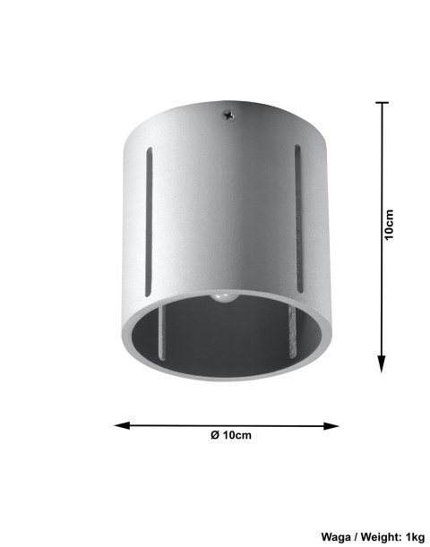 Plafon INEZ Szary sufit sufitowa lampa spot punkt Plafon INEZ Szary sufit sufitowa lampa spot punkt