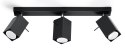 Plafon MERIDA 3 Czarny sufit sufitowa lampa spot punkt