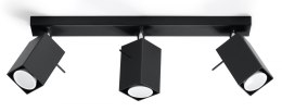 Plafon MERIDA 3 Czarny sufit sufitowa lampa spot punkt