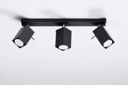 Plafon MERIDA 3 Czarny sufit sufitowa lampa spot punkt