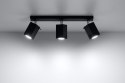 Plafon MERIDA 3 Czarny sufit sufitowa lampa spot punkt