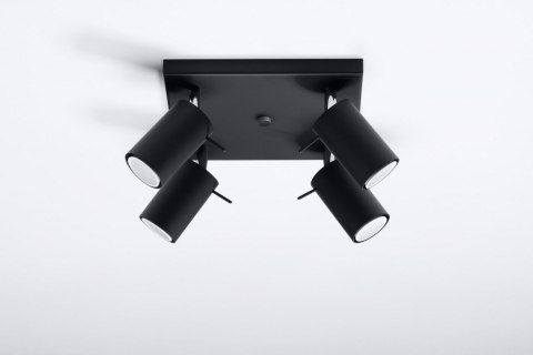 Plafon RING 4 Czarny sufit sufitowa lampa spot punkt Plafon RING 4 Czarny sufit sufitowa lampa spot punkt