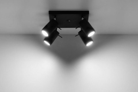Plafon RING 4 Czarny sufit sufitowa lampa spot punkt Plafon RING 4 Czarny sufit sufitowa lampa spot punkt