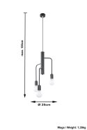 Żyrandol DUOMO 3M wiszący salonowy lampa domowy