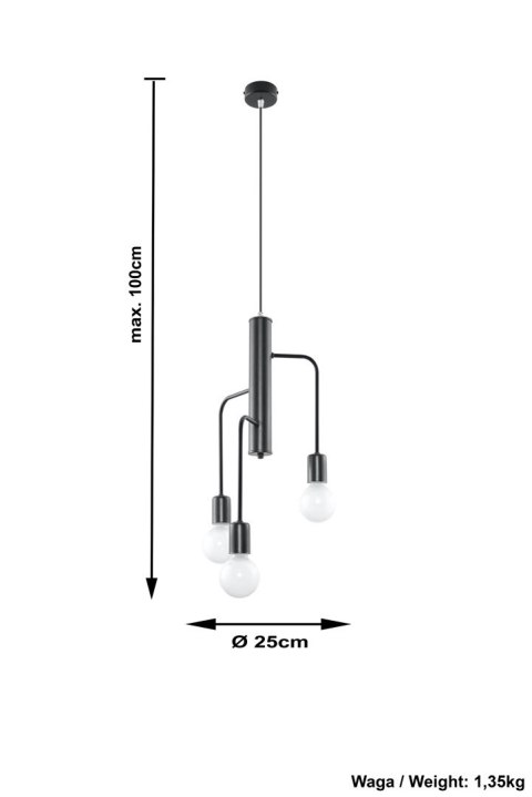 Żyrandol DUOMO 3M wiszący salonowy lampa domowy Żyrandol DUOMO 3M wiszący salonowy lampa domowy
