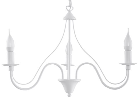 Żyrandol MINERWA 3 Biały wiszący salonowy lampa domowy Żyrandol MINERWA 3 Biały wiszący salonowy lampa domowy