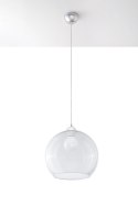 Lampa Wisząca BALL przezroczysta żyrandol kuchnia salon pokój