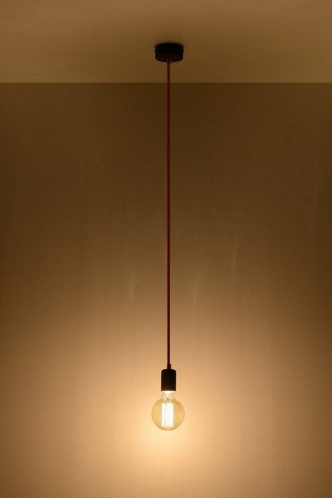 Lampa Wisząca EDISON Czarno-Czerwona żyrandol kuchnia salon pokój Lampa Wisząca EDISON Czarno-Czerwona żyrandol kuchnia salon pokój