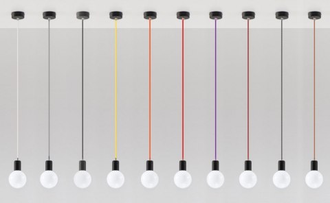 Lampa Wisząca EDISON Czarno-Czerwona żyrandol kuchnia salon pokój Lampa Wisząca EDISON Czarno-Czerwona żyrandol kuchnia salon pokój