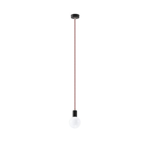 Lampa Wisząca EDISON Czarno-Czerwona żyrandol kuchnia salon pokój Lampa Wisząca EDISON Czarno-Czerwona żyrandol kuchnia salon pokój