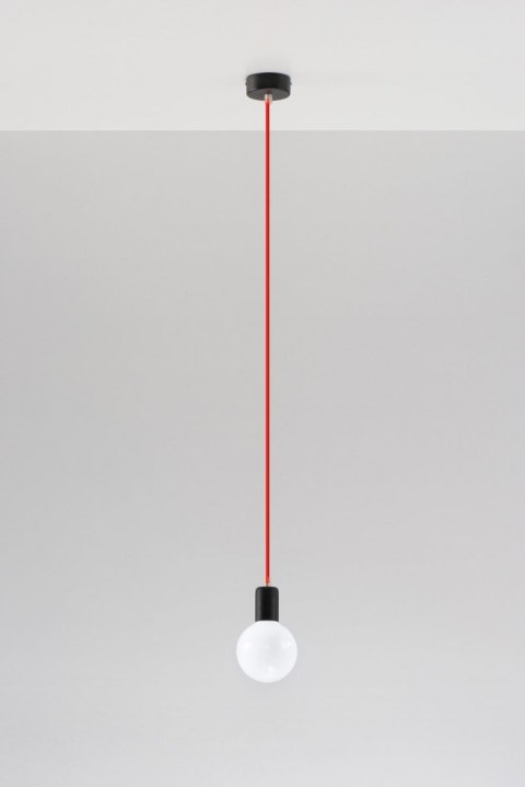 Lampa Wisząca EDISON Czerwona żyrandol kuchnia salon pokój Lampa Wisząca EDISON Czerwona żyrandol kuchnia salon pokój
