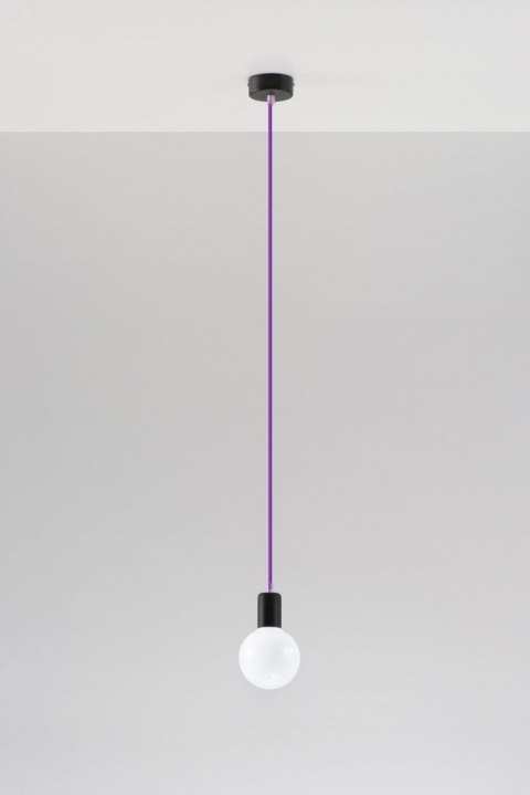 Lampa Wisząca EDISON Fioletowa żyrandol kuchnia salon pokój Lampa Wisząca EDISON Fioletowa żyrandol kuchnia salon pokój