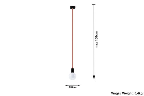 Lampa Wisząca EDISON Pomarańczowa żyrandol kuchnia salon pokój Lampa Wisząca EDISON Pomarańczowa żyrandol kuchnia salon pokój