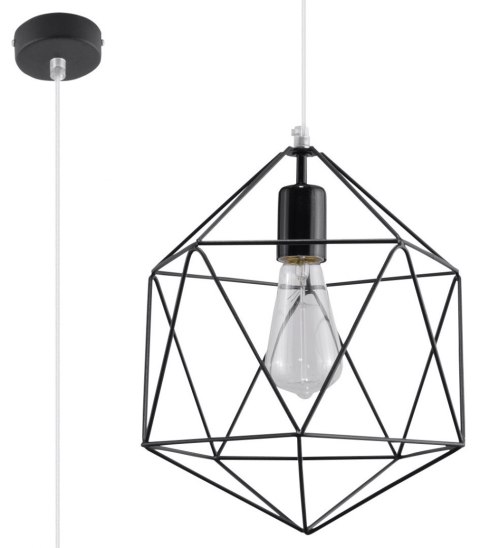 Lampa Wisząca Gaspare Czarna żyrandol kuchnia salon pokój Lampa Wisząca Gaspare Czarna żyrandol kuchnia salon pokój
