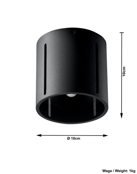 Plafon INEZ Czarny sufit sufitowa lampa spot punkt Plafon INEZ Czarny sufit sufitowa lampa spot punkt