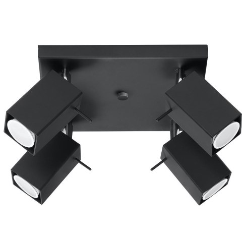 Plafon MERIDA 4 Czarny sufit sufitowa lampa spot punkt Plafon MERIDA 4 Czarny sufit sufitowa lampa spot punkt