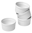 Formy pieczenia ceramiczne 4 szt białe MUFINKI równy wypiek mal potrawy Formy pieczenia ceramiczne 4 szt białe MUFINKI równy wypiek mal potrawy
