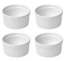 Formy pieczenia ceramiczne 4 szt białe MUFINKI równy wypiek mal potrawy Formy pieczenia ceramiczne 4 szt białe MUFINKI równy wypiek mal potrawy