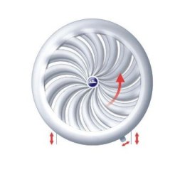 Kratka wentylacyjna CATMIN 13,2cm tworzywo biała  