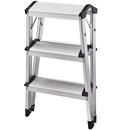 Drabina Taboret roboczy 150kg drabina 60cm 3 stopnie alu Drabina Taboret roboczy 150kg drabina 60cm 3 stopnie alu