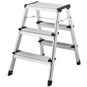Drabina Taboret roboczy 150kg drabina 60cm 3 stopnie alu Drabina Taboret roboczy 150kg drabina 60cm 3 stopnie alu