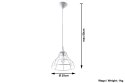 Lampa Wisząca ANATA Biała lampa domowa nowoczesna kuchnia salon jadalnia