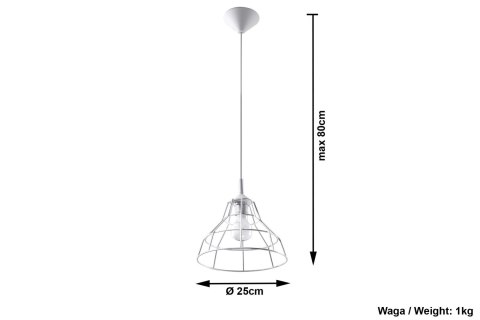 Lampa Wisząca ANATA Biała lampa domowa nowoczesna kuchnia salon jadalnia Lampa Wisząca ANATA Biała lampa domowa nowoczesna kuchnia salon jadalnia