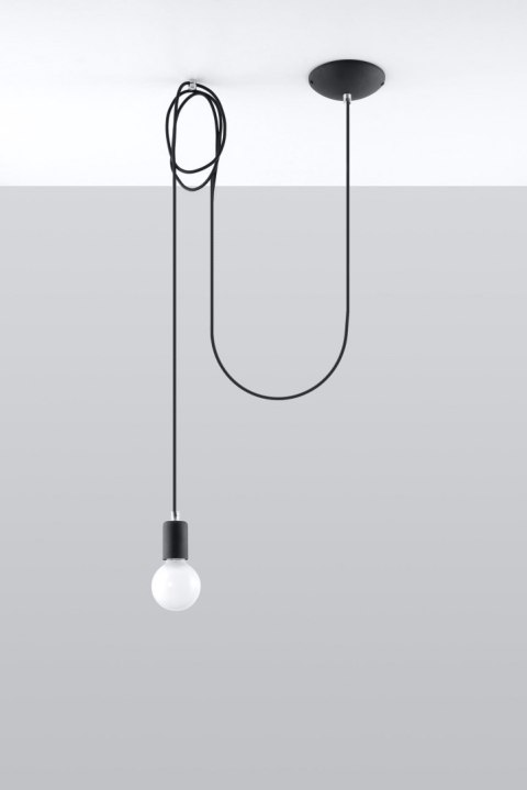 Lampa Wisząca EDISON 1 LONG Czarny lampa domowa nowoczesna kuchnia salon jadalnia Lampa Wisząca EDISON 1 LONG Czarny lampa domowa nowoczesna kuchnia salon jadalnia