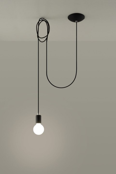 Lampa Wisząca EDISON 1 LONG Czarny lampa domowa nowoczesna kuchnia salon jadalnia Lampa Wisząca EDISON 1 LONG Czarny lampa domowa nowoczesna kuchnia salon jadalnia