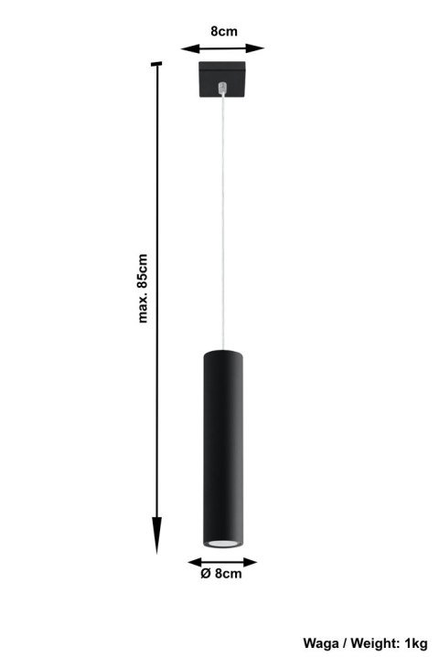 Lampa Wisząca LAGOS 1 Czarny lampa domowa nowoczesna kuchnia salon jadalnia Lampa Wisząca LAGOS 1 Czarny lampa domowa nowoczesna kuchnia salon jadalnia
