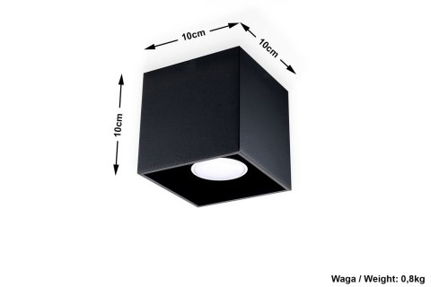 Plafon QUAD 1 Czarny lampa domowa nowoczesna kuchnia salon jadalnia Plafon QUAD 1 Czarny lampa domowa nowoczesna kuchnia salon jadalnia