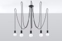 Żyrandol EDISON 5 Czarny lampa domowa nowoczesna kuchnia salon jadalnia