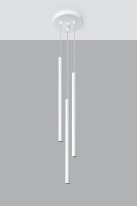 Lampa Wisząca PASTELO 3P Biała lampa domowa nowoczesna kuchnia salon jadalnia Lampa Wisząca PASTELO 3P Biała lampa domowa nowoczesna kuchnia salon jadalnia