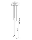 Lampa Wisząca PASTELO 3P Biała lampa domowa nowoczesna kuchnia salon jadalnia