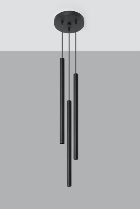 Lampa Wisząca PASTELO 3P Czarna lampa domowa nowoczesna kuchnia salon jadalnia Lampa Wisząca PASTELO 3P Czarna lampa domowa nowoczesna kuchnia salon jadalnia