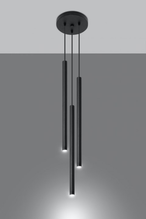 Lampa Wisząca PASTELO 3P Czarna lampa domowa nowoczesna kuchnia salon jadalnia Lampa Wisząca PASTELO 3P Czarna lampa domowa nowoczesna kuchnia salon jadalnia