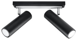 Plafon DIREZIONE 2 Czarny lampa domowa nowoczesna kuchnia salon jadalnia
