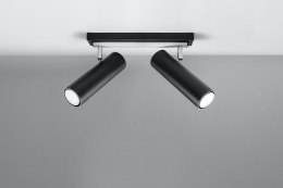 Plafon DIREZIONE 2 Czarny lampa domowa nowoczesna kuchnia salon jadalnia
