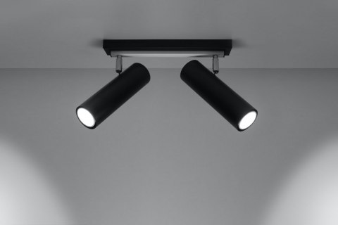 Plafon DIREZIONE 2 Czarny lampa domowa nowoczesna kuchnia salon jadalnia Plafon DIREZIONE 2 Czarny lampa domowa nowoczesna kuchnia salon jadalnia