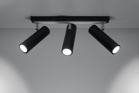Plafon DIREZIONE 3 Czarny lampa domowa nowoczesna kuchnia salon jadalnia Plafon DIREZIONE 3 Czarny lampa domowa nowoczesna kuchnia salon jadalnia