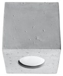 Plafon QUAD Beton lampa domowa nowoczesna kuchnia salon jadalnia
