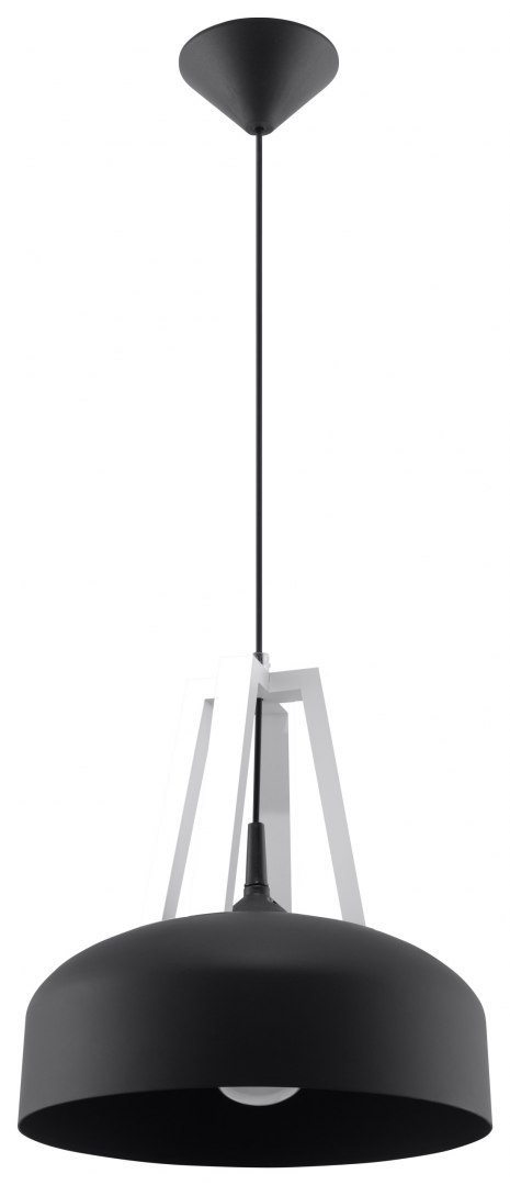 Lampa Wisząca CASCO Czarna/Białe Drewno lampa domowa nowoczesna kuchnia salon jadalnia Lampa Wisząca CASCO Czarna/Białe Drewno lampa domowa nowoczesna kuchnia salon jadalnia