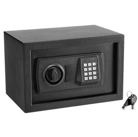 Sejf elektroniczny szyfr 8,5 l stal ścienny stalowy Sejf elektroniczny szyfr 8,5 l stal ścienny stalowy