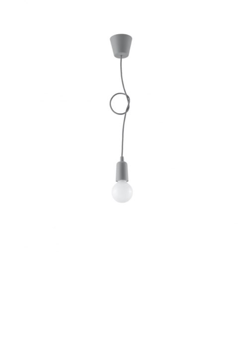 Lampa wisząca DIEGO 1 szara Lampa wisząca DIEGO 1 szara